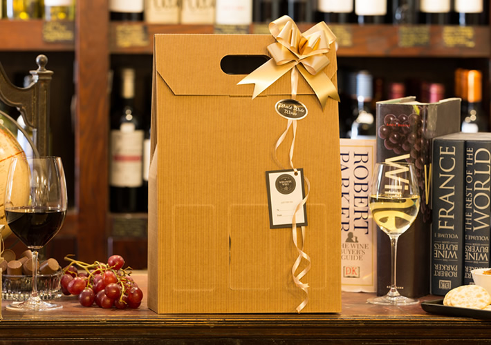 3 Bottle Card Windowed Gift Box