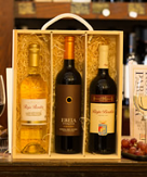 3 Bottle Spanish Wooden Gift Set