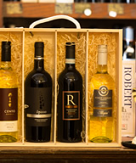 4 Bottle Italian Wooden gift Box