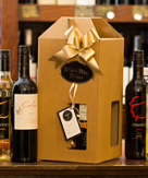 4 Bottle Card Windowed Gift Box